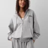 GAP × Awake NY tykk, oversized hettegenser med logo og glidelås