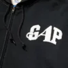 GAP × Awake NY tykk, oversized hettegenser med logo og glidelås