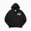 GAP × Awake NY tykk, oversized hettegenser med logo og glidelås