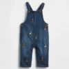 GAP × Disney Baby denim-overalls