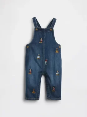 GAP × Disney Baby denim-overalls