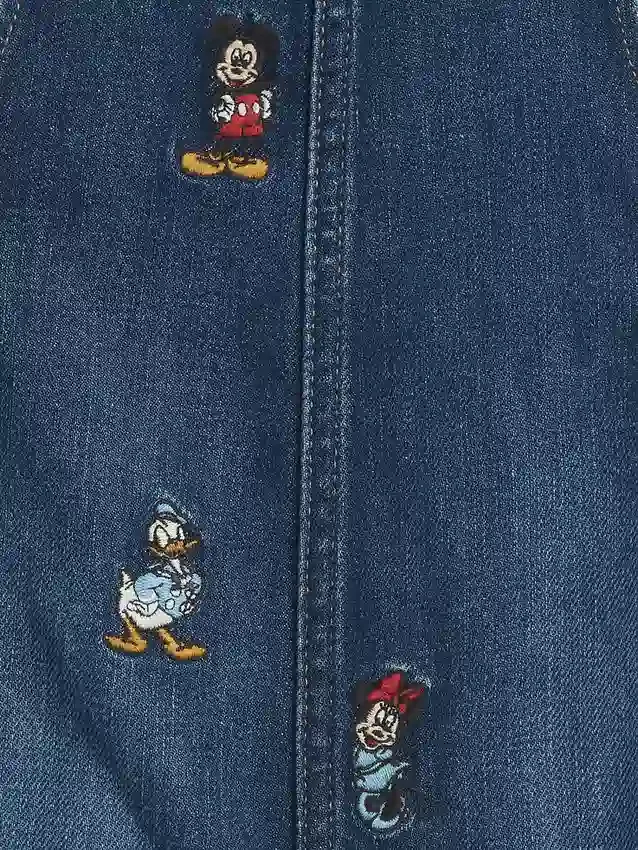 GAP × Disney Baby denim-overalls