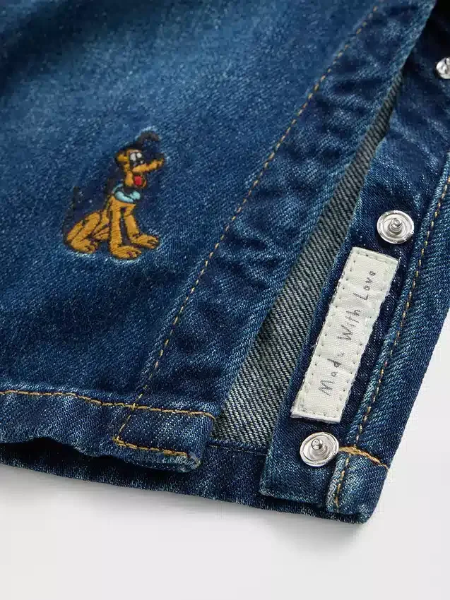 GAP × Disney Baby denim-overalls