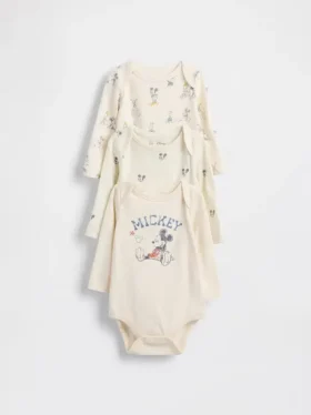 GAP × Disney Baby økologisk bomullsbody (3-pakning)