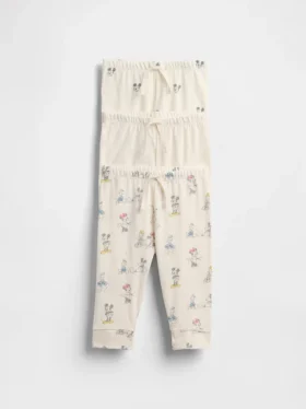 GAP × Disney Baby økologiske bomuldsbukser med elastisk linning (3-pakning)