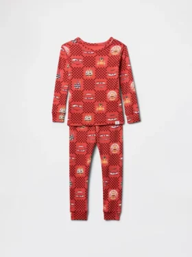 GAP × Disney Baby og Småbarn Cars pyjamasett i økologisk børstet bomull