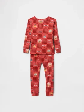 GAP × Disney Baby og Småbarn Cars pyjamasett i økologisk børstet bomull