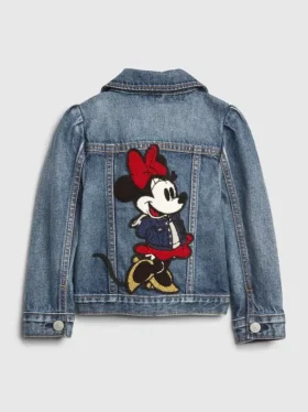 GAP × Disney Baby og Småbarn Minnie Mouse Icon-jeansjakke