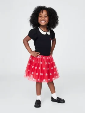 GAP × Disney Baby og Småbarn Minnie Mouse-tyllkjole