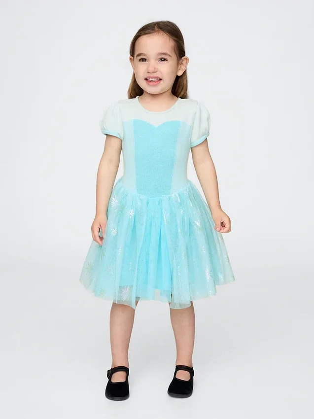 Gap × Disney Baby og Småbarn Prinsesse Elsa-tyllkjole