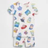 GAP × Disney Baby og Småbarn pyjamasett med shorts i økologisk børstet bomull