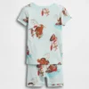 GAP × Disney Baby og Småbarn pyjamasett med shorts i økologisk børstet bomull