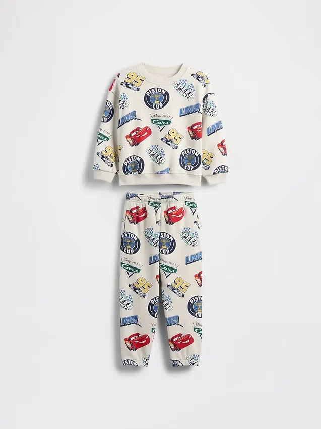 GAP × Disney Baby og Småbarn Vintagesoft Cars-sweatsett