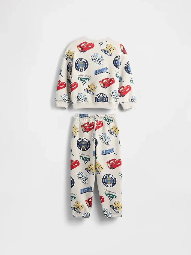 GAP × Disney Baby og Småbarn Vintagesoft Cars-sweatsett