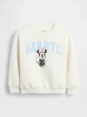 GAP × Disney Baby og Småbarn Vintagesoft NYC-logo-genser