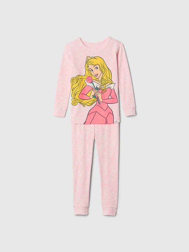 GAP × Disney Baby pyjamasett i økologisk børstet bomull med prinsessesmotiv