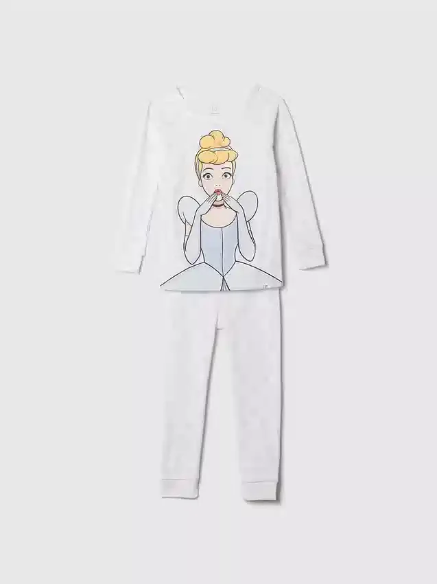 GAP × Disney Baby pyjamasett i økologisk børstet bomull med prinsessesmotiv