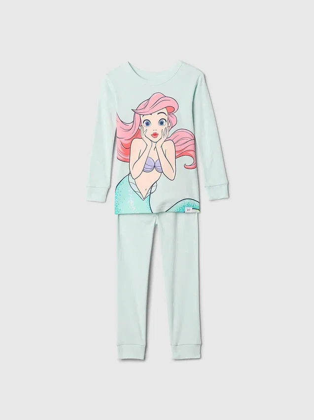GAP × Disney Baby pyjamasett i økologisk børstet bomull med prinsessesmotiv
