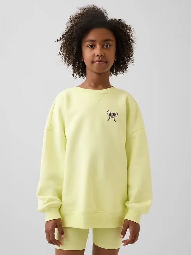 GAP × Disney barnesweatshirt i Vintagesoft-stil med oversized passform