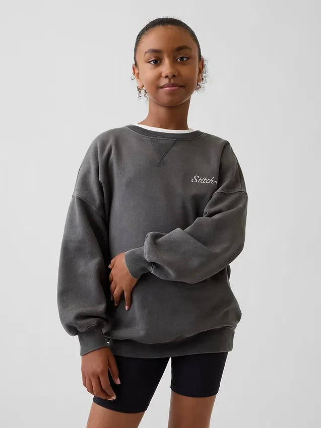GAP × Disney barnesweatshirt i Vintagesoft-stil med oversized passform