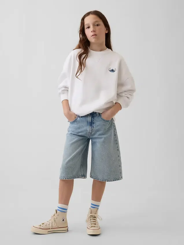 GAP × Disney barnesweatshirt i Vintagesoft-stil med oversized passform