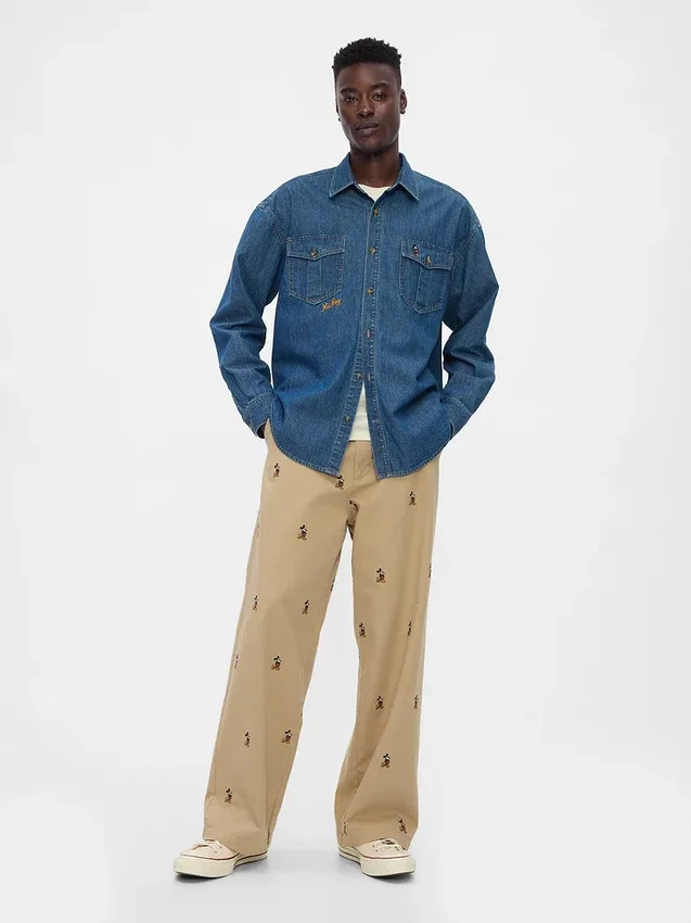 GAP × Disney denim-westernskjorte