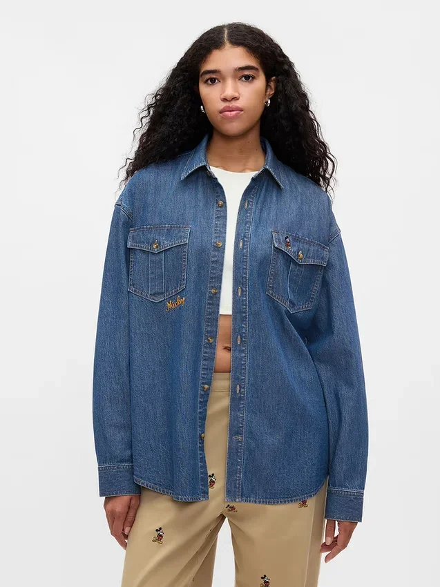 GAP × Disney denim-westernskjorte
