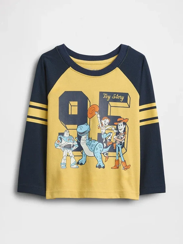 GAP × Disney T-skjorte i raglan-jersey for Baby og Småbarn