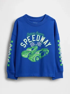 Gap × Disney T-skjorte med grafisk motiv for Baby og Småbarn – Cars