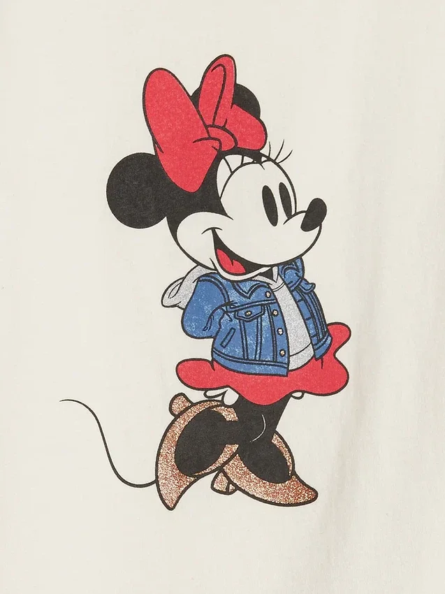 Gap × Disney T-skjorte med Minnie Mouse-motiv for Baby og Småbarn