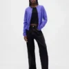 GAP × Disney Tim Burtons «The Nightmare Before Christmas» CashSoft-cardigan med hodeskalle