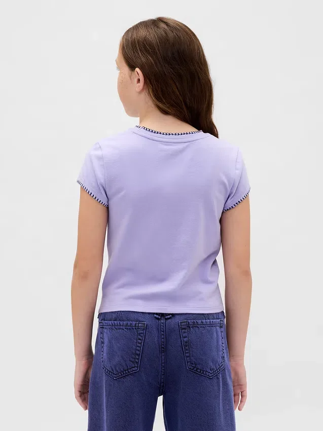 Gap × Disney Tim Burtons «The Nightmare Before Christmas» – grafisk T-skjorte for barn i krympet passform