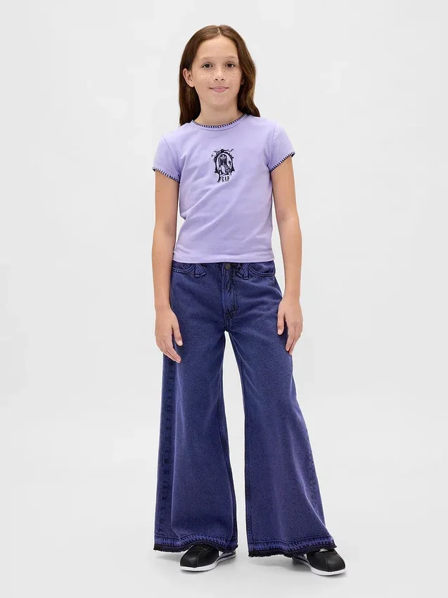 Gap × Disney Tim Burtons «The Nightmare Before Christmas» – grafisk T-skjorte for barn i krympet passform
