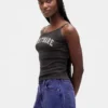 Gap × Disney Tim Burtons «The Nightmare Before Christmas»-minitanktop med ribbestrikk
