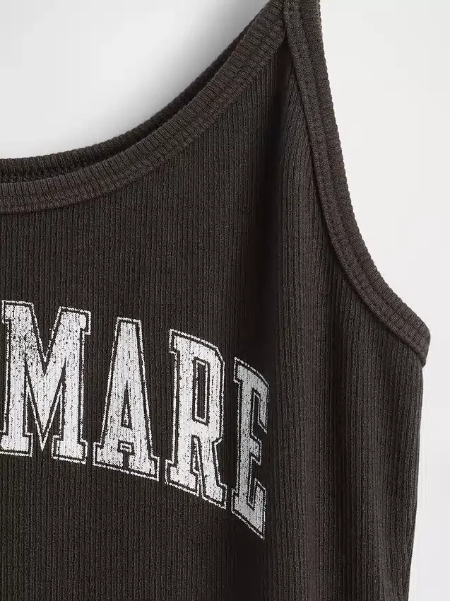 Gap × Disney Tim Burtons «The Nightmare Before Christmas»-minitanktop med ribbestrikk