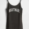 Gap × Disney Tim Burtons «The Nightmare Before Christmas»-minitanktop med ribbestrikk
