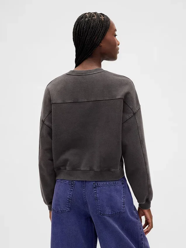 GAP × Disney Tim Burtons «The Nightmare Before Christmas» tykk sweatshirt med hodeskalle