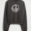 GAP × Disney Tim Burtons «The Nightmare Before Christmas» tykk sweatshirt med hodeskalle