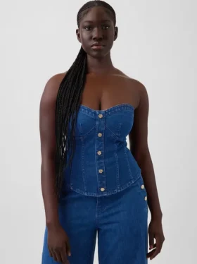 Gap × Hfr denimkorsett-top fra Atelier Ndigo