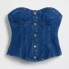 Gap × Hfr denimkorsett-top fra Atelier Ndigo