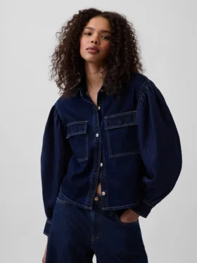 GAP × Hfr denimskjorte med ballongerm av Latoucha