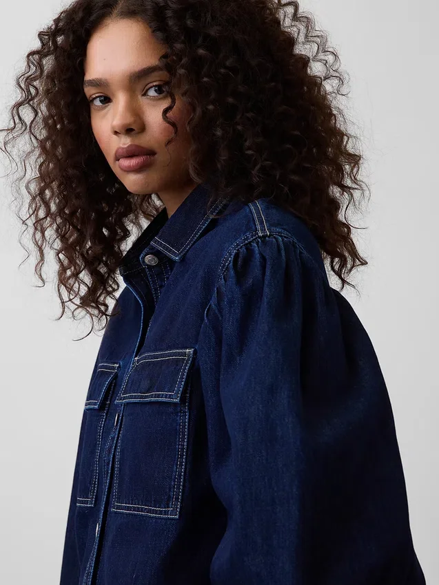 GAP × Hfr denimskjorte med ballongerm av Latoucha