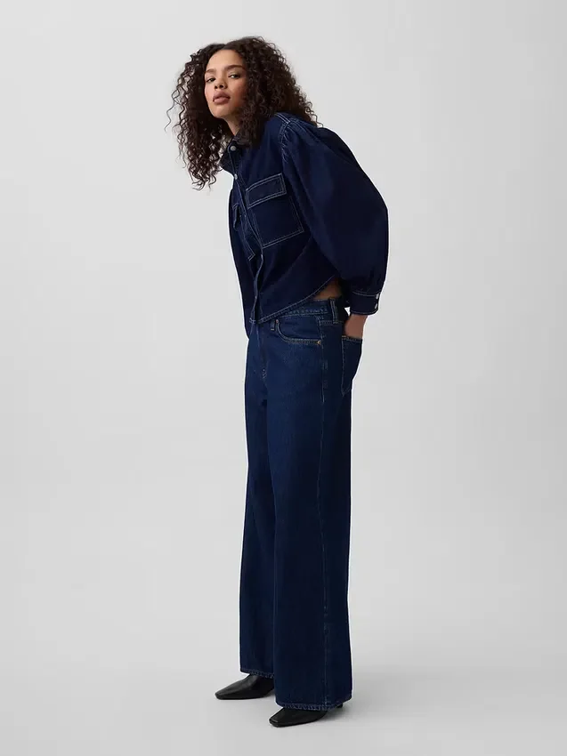 GAP × Hfr denimskjorte med ballongerm av Latoucha