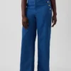GAP × Hfr High Rise Pintuck Stride Wide-Leg Jeans fra Atelier Ndigo