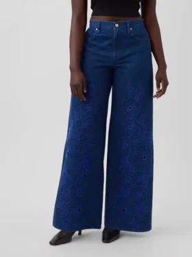Gap × Hfr lavt sittende, ekstra baggy Jeans med blomstermønster fra Atelier Ndigo