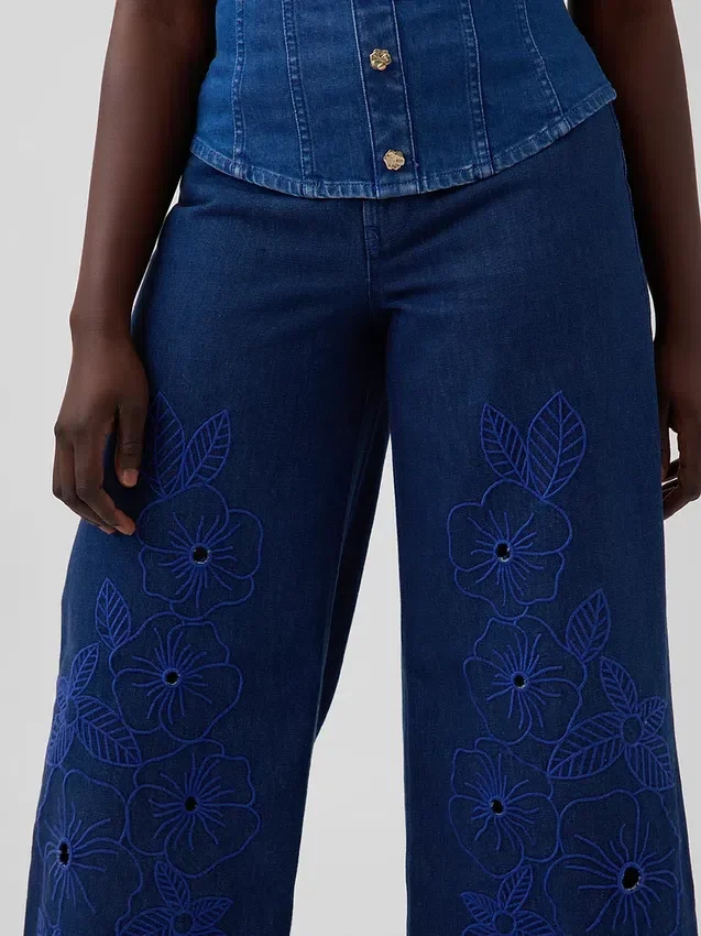 Gap × Hfr lavt sittende, ekstra baggy Jeans med blomstermønster fra Atelier Ndigo