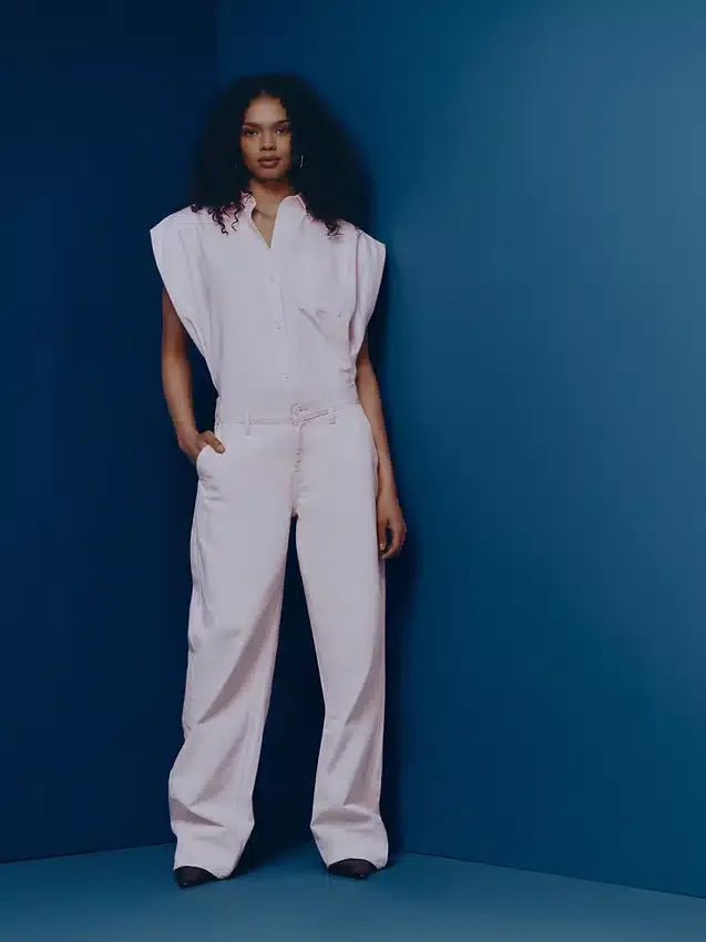 Gap × Hfr rosa baggy Barrel-Jeans med lav midje fra Nicole Benefield Portfolio