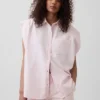Gap × Hfr Ultrasoft Denim-skjorte med brede skuldre fra Nicole Benefield Portfolio