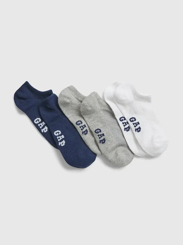 Gap Logo, usynlige sokker for barn (3-pakning)