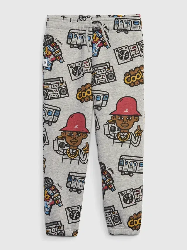 GAP × Rock the Bells joggebukse med grafisk trykk for småbarn